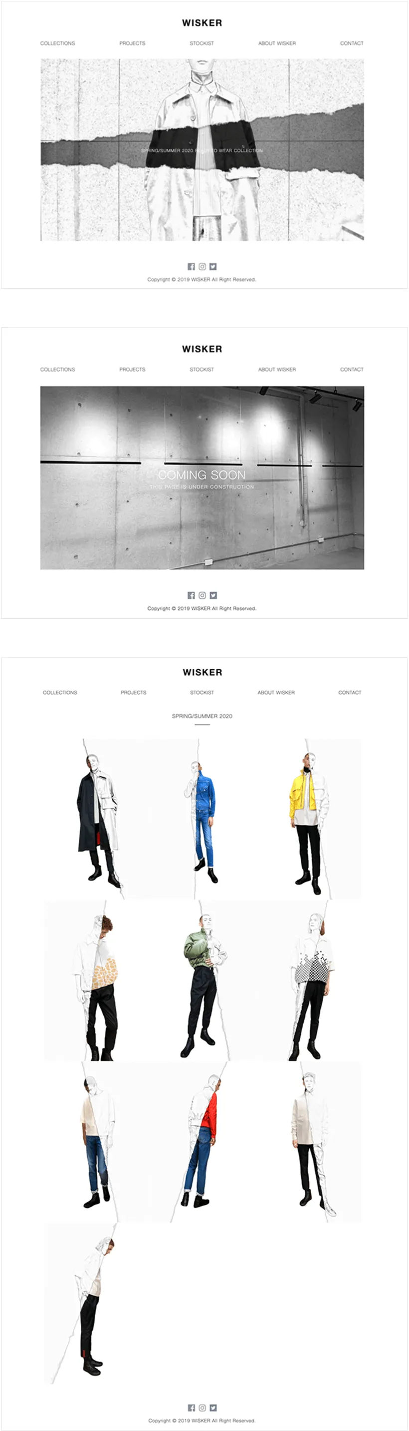 アパレル・ファッションサイト PCデザイン